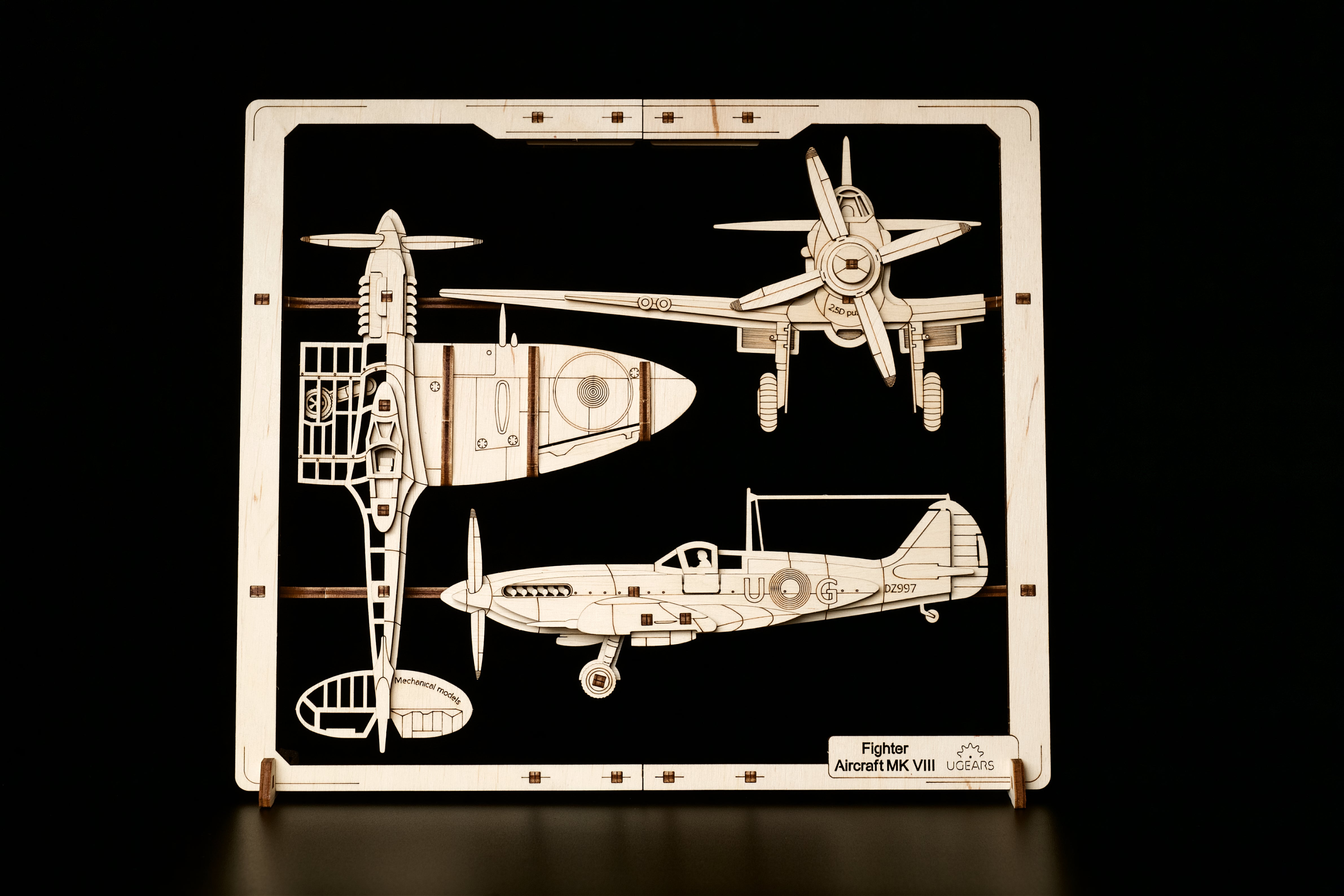 Jagdflugzeug MK VIII - 2,5D Wandbild
