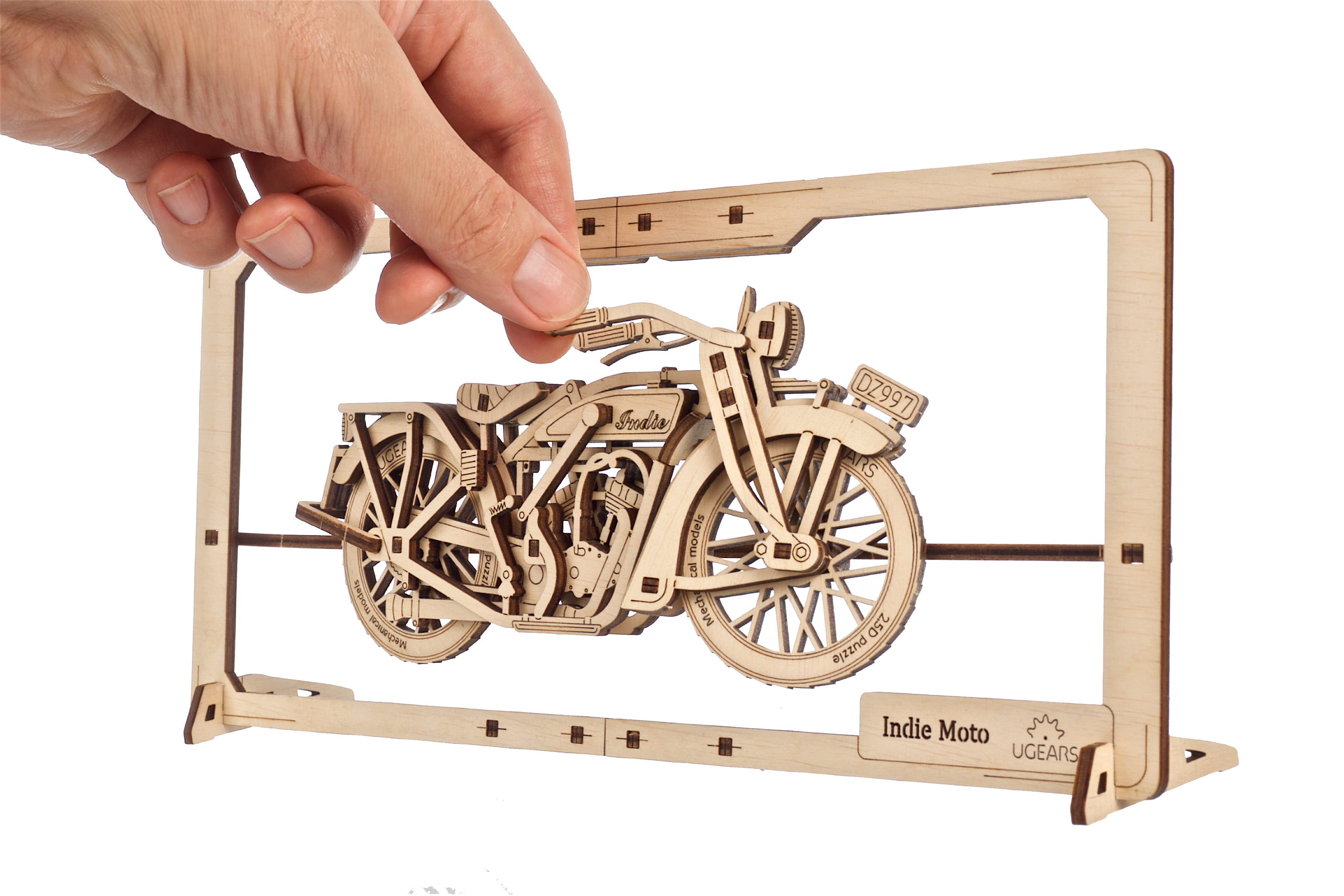 Indie Motorrad - 2,5D Wandbild