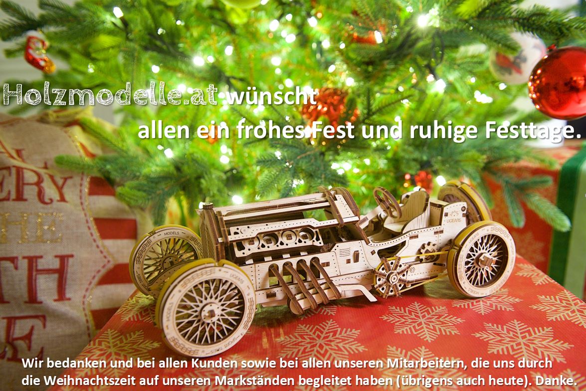 Ein frohes Fest an alle Besucher von Holzmodelle.at
