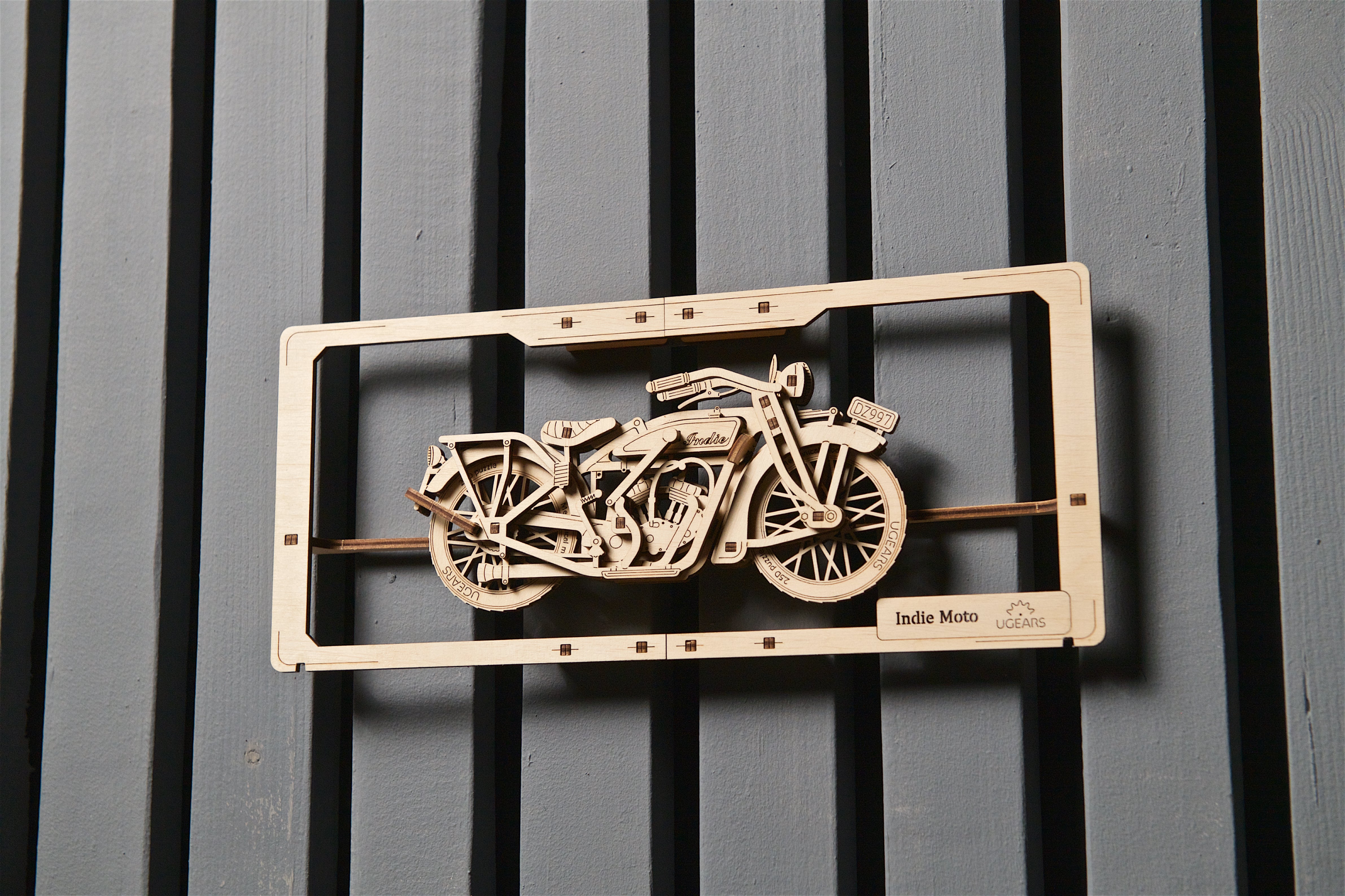 Indie Motorrad  - 2,5D Wandbild