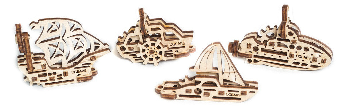 4er Set Minimodelle - U-Fidgets/Tribiki