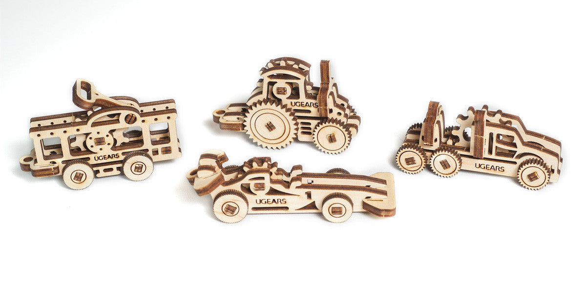 4er Set Minimodelle - U-Fidgets/Tribiki