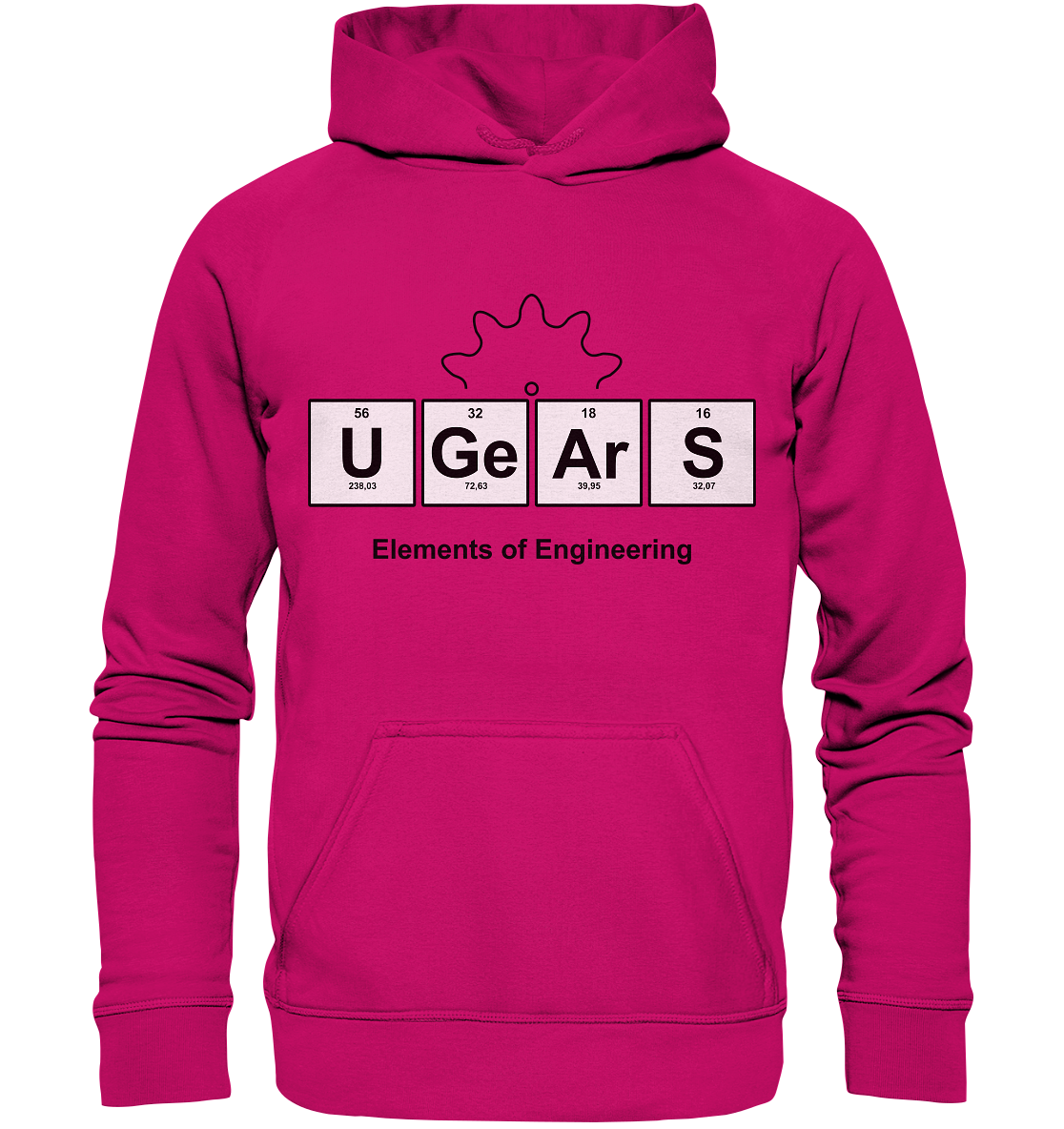 UGears Elements (White and colours) - Basic Unisex Hoodie